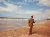 General Roberts on Omaha Beach in 2004